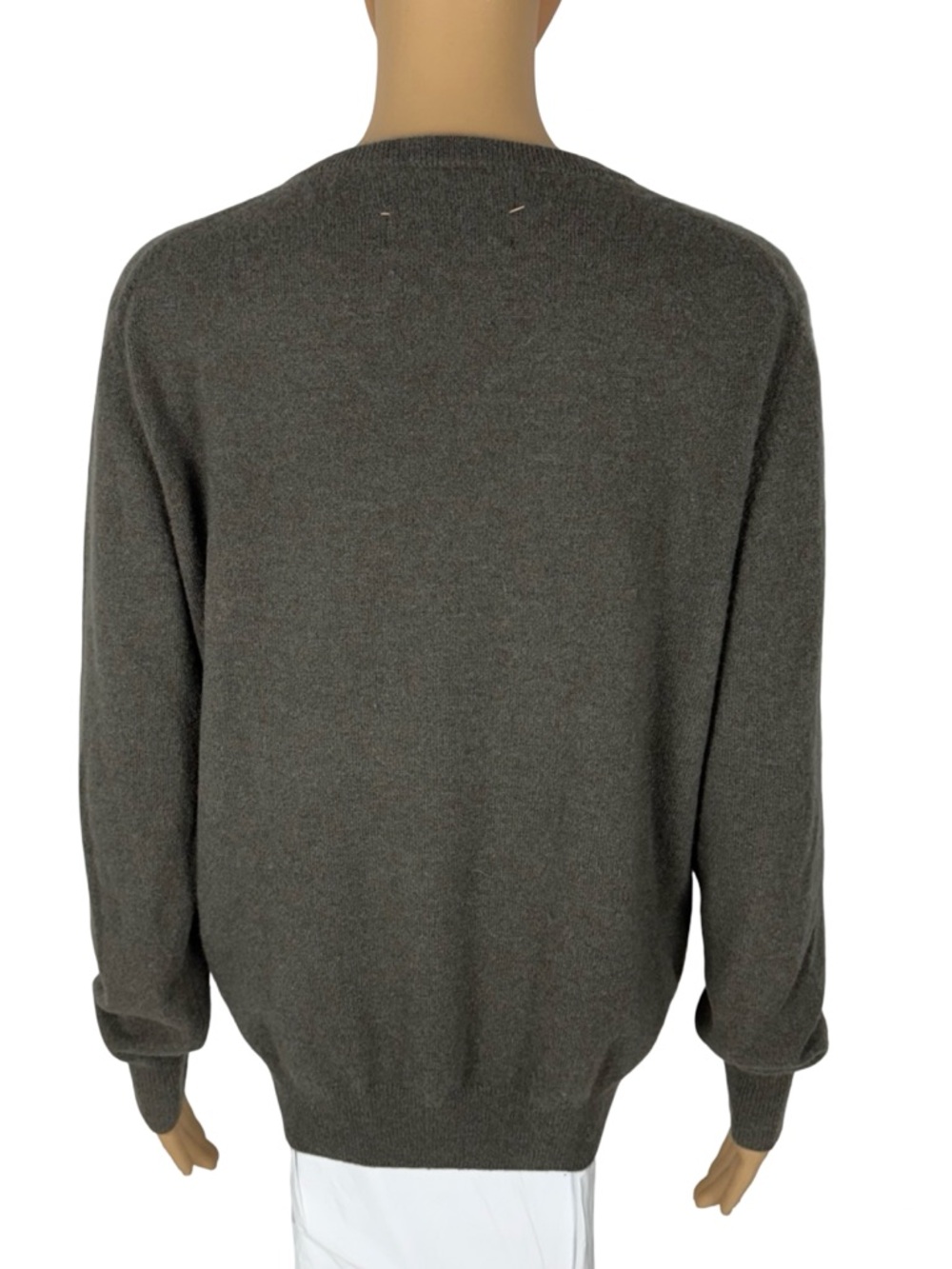 Lingua Franca "i read banned books" Cashmere Womens Large Sweater Gray Crewneck - Picture 4 of 9